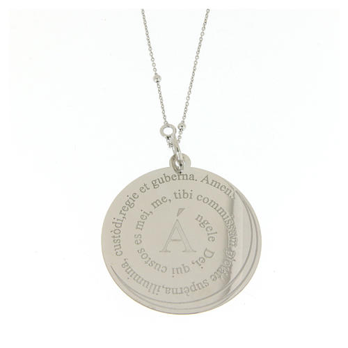 Collana Amen Coelis Angelo di Dio Argento 1