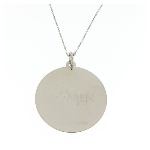 Collana Amen Coelis Angelo di Dio Argento 2