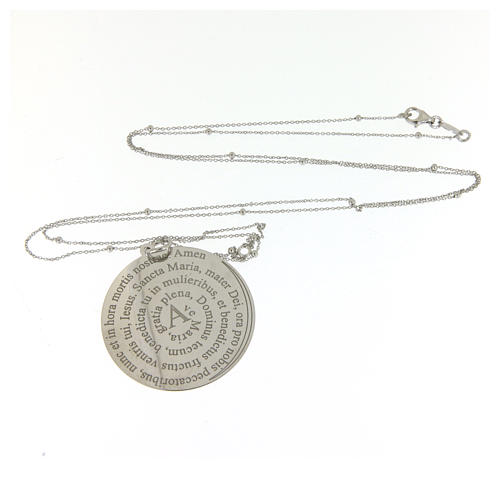 Collana Amen Argento 925 Coelis Ave Maria 3