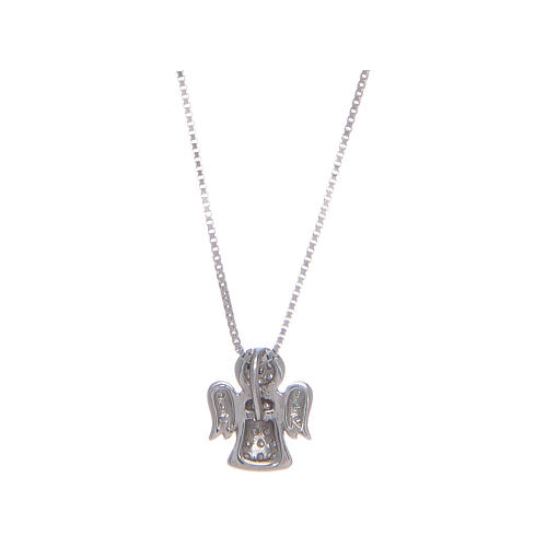 Amen necklace angel in 925 sterling silver and zircons 2