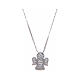 Amen necklace angel in 925 sterling silver and zircons s1
