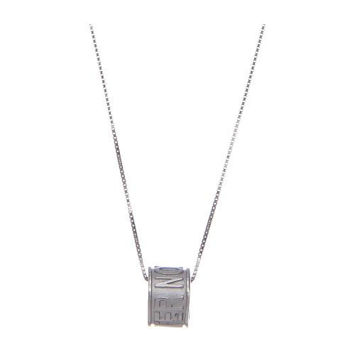 Amen necklace in 925 sterling silver Pater Noster 2