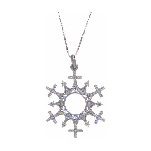 Amen necklace with crown and crosses 1