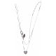 Amen necklace in 925 sterling silver with heart and zircons s3