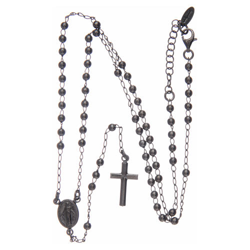Collana rosario Amen Argento 925 brunito 4