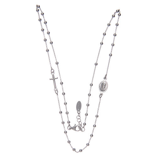 Amen rosary choker Pope Francis in silver 3