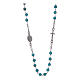 Amen rosary choker Pope Francis turquoise s1