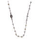 Amen rosary choker in 925 sterling silver and mother of pearl s1