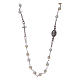 Amen rosary choker in 925 sterling silver and mother of pearl s2