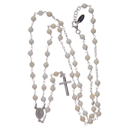 Amen rosary necklace in mother of pearl Pope Francis 4
