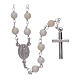 Amen rosary necklace in mother of pearl Pope Francis s1