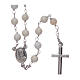 Amen rosary necklace in mother of pearl Pope Francis s2