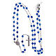 Amen rosary necklace in blue jade and silver s4
