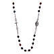 Amen rosary necklace tiger's eye s2