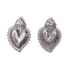 Lobe votive earrings in 925 sterling silver