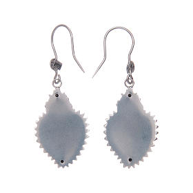 Orecchini in argento 925 cuore votivo argentato
