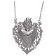 925 sterling silver choker with drilled votive heart s1