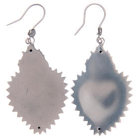 Heart votive earrings in 925 sterling silver