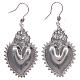 Heart votive earrings in 925 sterling silver s1