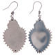 Heart votive earrings in 925 sterling silver s2