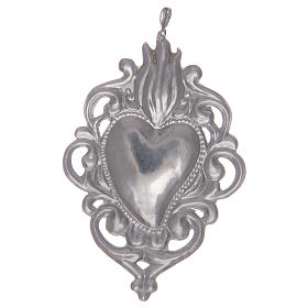 Ciondolo cuore votivo in argento 925