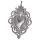 Ciondolo cuore votivo in argento 925 s2