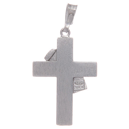 Cruz diaconal pingente em prata 925 2