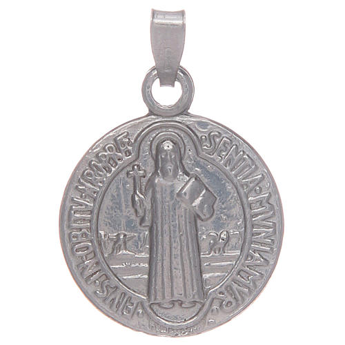 Saint Benedict medal in sterling silver 1
