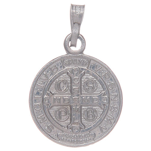 Saint Benedict medal in sterling silver 2