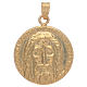 Holy Shroud medal in gold plated 925 silver s1