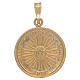 Holy Shroud medal in gold plated 925 silver s2