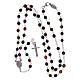 Amen rosary choker in tiger's eye and silver s4