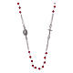 Amen rosary choker in red crystal s1