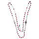 Amen rosary choker in red crystal s3
