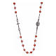 Amen rosary choker in coral and bamboo s2