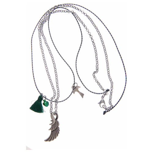 Necklace with Tau and angel's wing 3