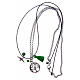 Necklace with Tree of Life and green tassel s3