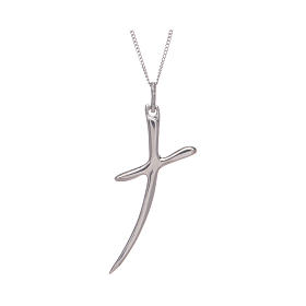 Collana cm 50 in argento 925 con croce stilizzata