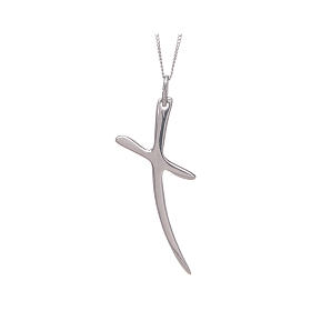 Collana cm 50 in argento 925 con croce stilizzata