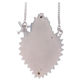 Girocollo argento 925 con cuore votivo con spada