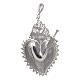 Pendant in 925 sterling silver with votive heart and sword s1