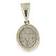 Our Lady of Miracles pendant in 925 sterling silver with black zircons s2
