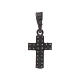 Cross pendant in 925 sterling silver with white zircons s2