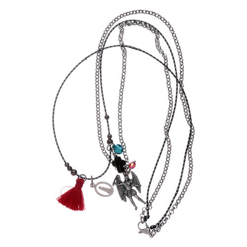 Collier double Saint Michel Archange et Notre-Dame de Lorette 3