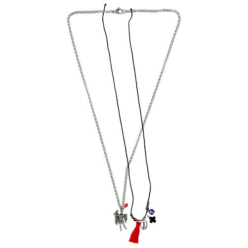 Collana doppia San Michele Arcangelo e Madonna di Loreto 3