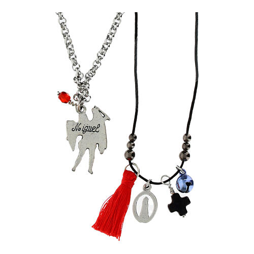 Colar duplo São Miguel Arcanjo e Nossa Senhora do Loreto 2