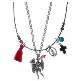 Double necklace Saint Archangel Micheal and Our Lady of Loreto