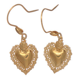 Pivot earrings with votive heart
