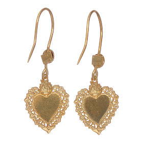 Pivot earrings with votive heart