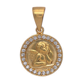 Angel medal with zircons